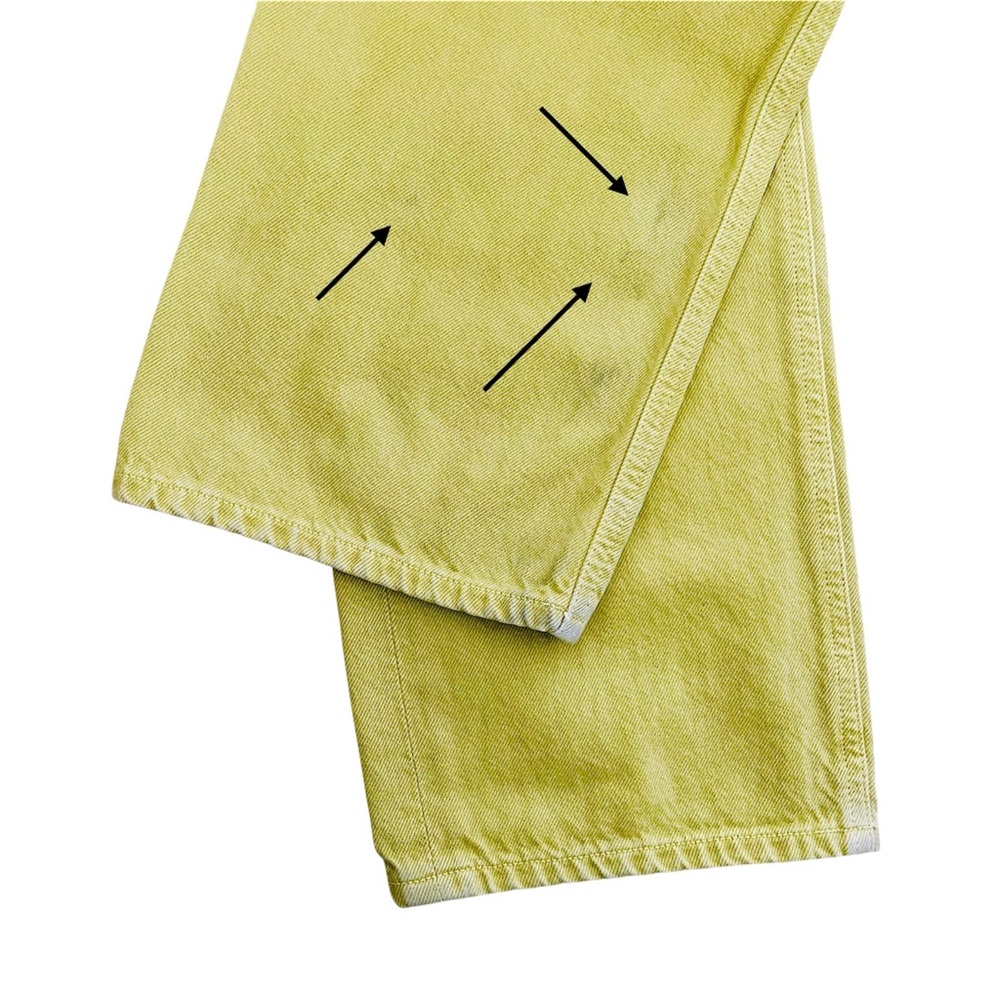 Agolde 90s Jeans Matcha Green Loose Fit Button Fly Straight Leg High Rise Sz 28 - Picture 12 of 16